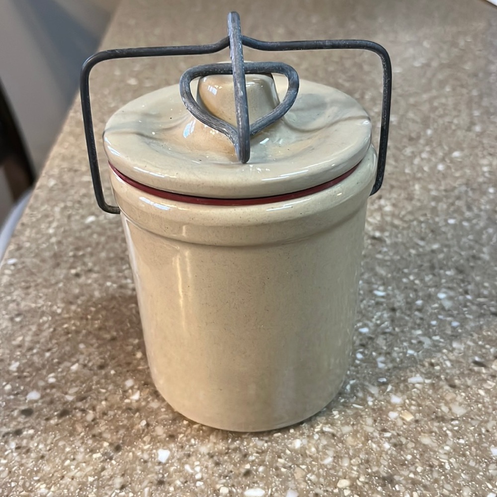 Vintage cheese & butter crock